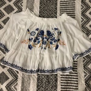 size small floral top